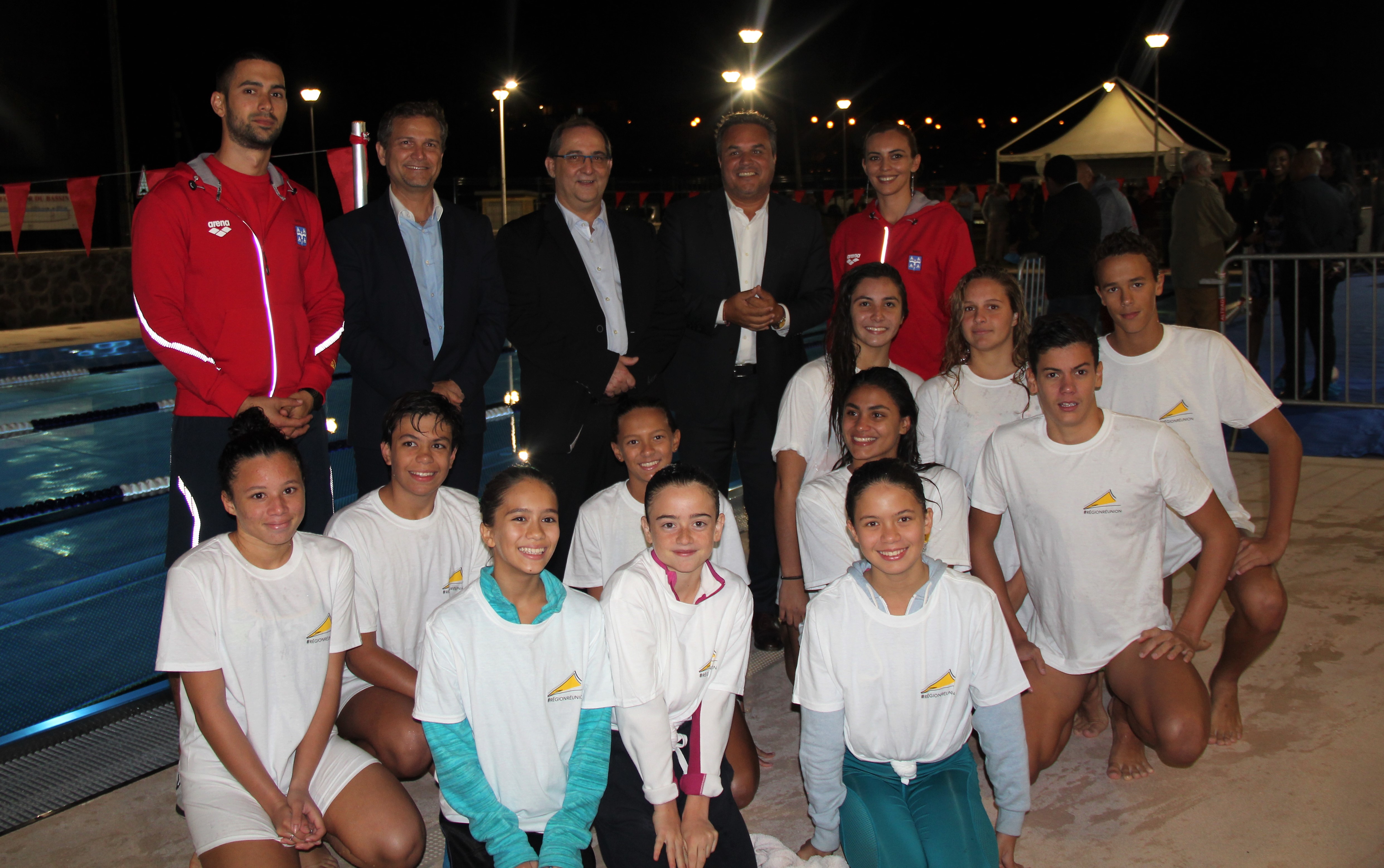 L'ASEC Natation invité à l'inauguration de la piscine de Salazie
